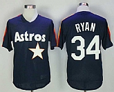 Houston Astros #34 Nolan Ryan Navy Blue Mesh BP Jersey,baseball caps,new era cap wholesale,wholesale hats